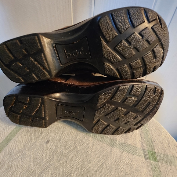 BOC Born Concepts Clogs Brown gold dust Leather Nurse Comfort Shoes 8 - Picture 7 of 8